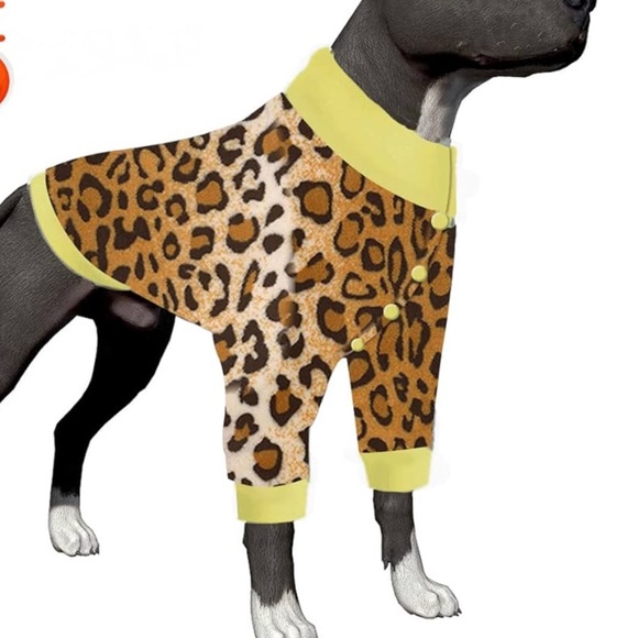 NWT LovinPet Dog Clothing, Size Large Lightweight Warm Pet Coats Leopard Print - Picture 1 of 8